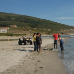 The nemina beach, Galicia.