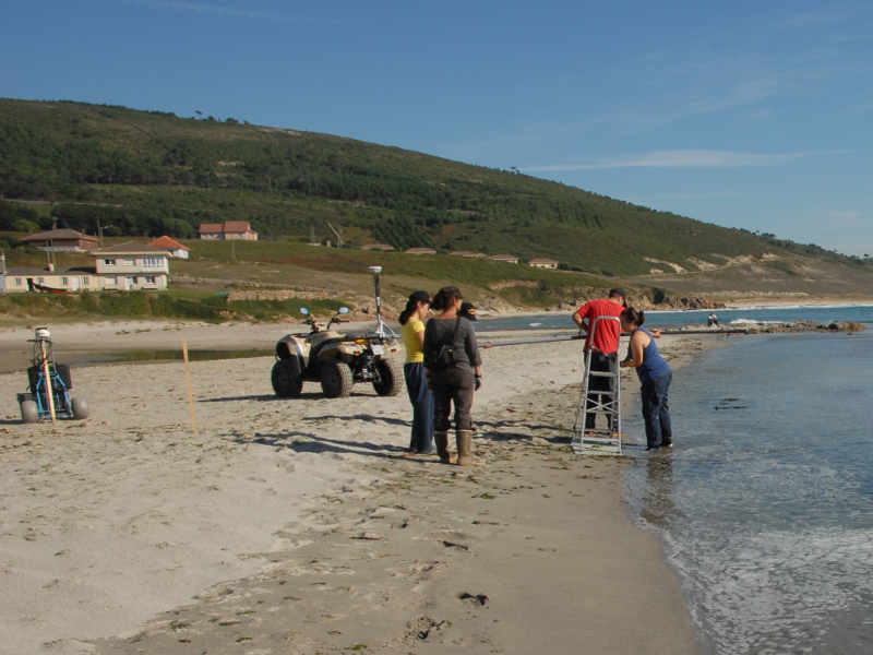 The nemina beach, Galicia.